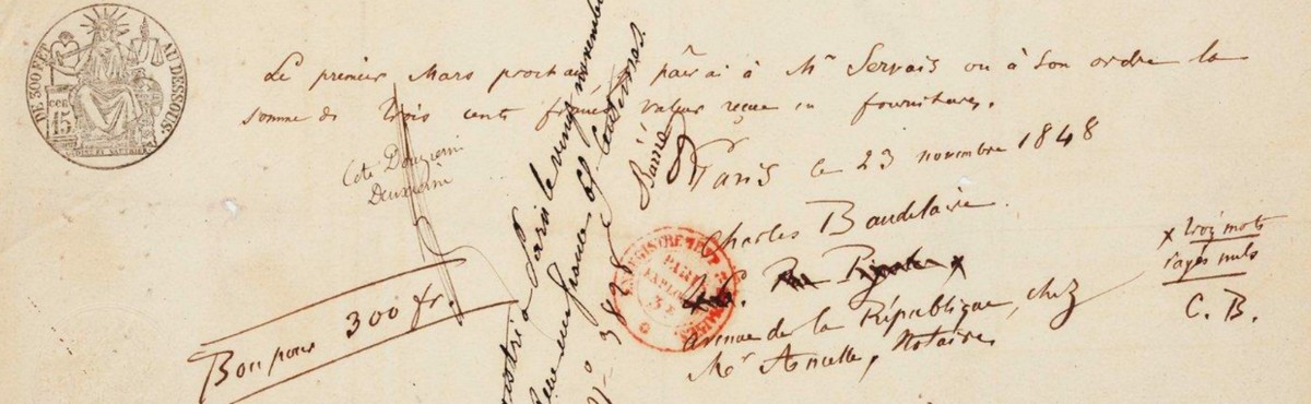 Correspondentie Charles Baudelaire. Vertalingen Vivienne Stringa.