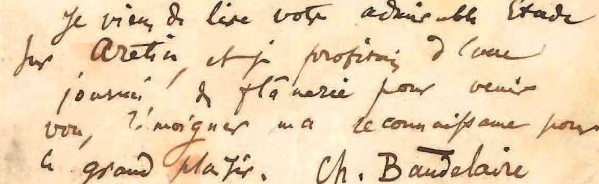 Vertaling Brieven van Baudelaire, vertaling Charles Baudelaire, vertaling correspondentie Charles Baudelaire, Brussel, 27 mei 1864, Vertalingen Vivienne Stringa