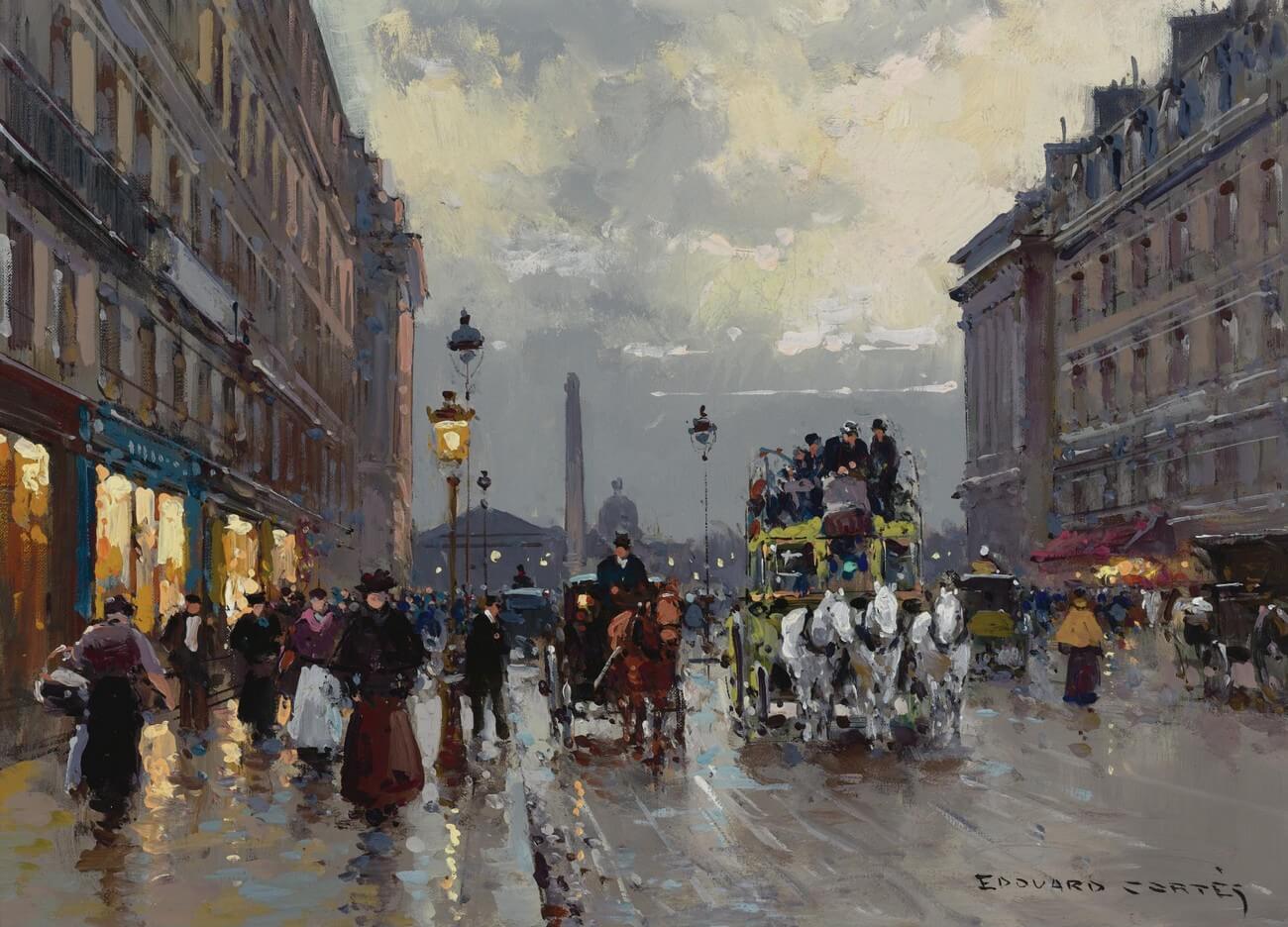 Édouard Cortès. (1882 - 1969) Place de la Concorde, Paris. Édouard Cortès.Baudelaire. Brieven aan zijn moeder.Vertalingen Vivienne Stringa